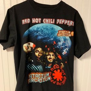 Vintage red hot chili pepper band t shirt